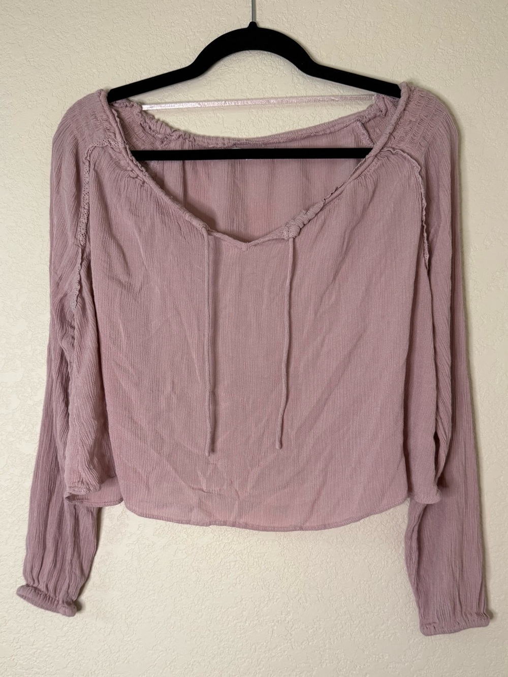 O'Neill Dusty Mauve Long-Sleeve with Scoop Neck